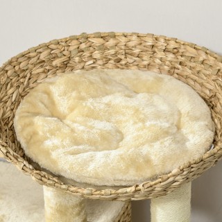 PawHut  Δέντρο Αναρρίχησης για Γάτες με Σπιτάκι, Πλατφόρμα και Μπαλ...