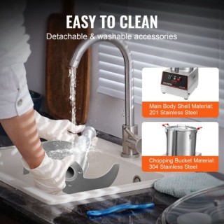 Επεξεργαστής Τροφίμων VEVOR 1400W 16L Ανοξείδωτος Πολυκόπτης AJSQS... Επεξεργαστής Τροφίμων VEVOR 1400W 16L Ανοξείδωτος Πολυκόπτης AJSQS...