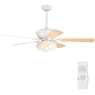 Costway Ρετρό Ανεμιστήρας Οροφής με Αντίστροφο Κινητήρα και Τηλεχε... Costway Ρετρό Ανεμιστήρας Οροφής με Αντίστροφο Κινητήρα και Τηλεχε...