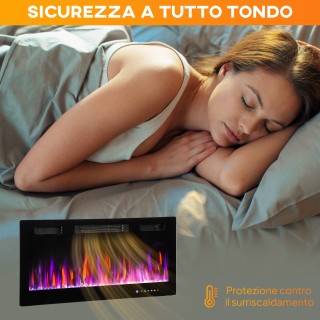 HOMCOM Εντοιχισμένο ή Επιτοίχιο Ηλεκτρικό Τζάκι με Ρυθμιζόμενη Θερμ... HOMCOM Εντοιχισμένο ή Επιτοίχιο Ηλεκτρικό Τζάκι με Ρυθμιζόμενη Θερμ...