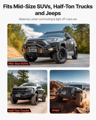 VEVOR Ηλεκτρικό Βιντζι 4500 κιλών με Χειριστήριο & Αδιάβροχη Προστα...