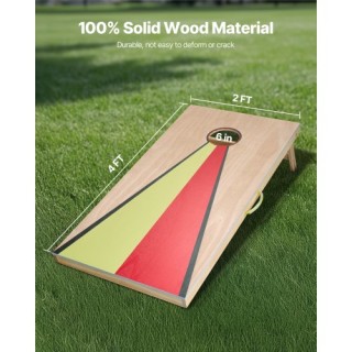 VEVOR Φορητό Σετ Κορνχόλ 4x2ft Ξύλινη Πλατφόρμα με 8 Σακουλάκια HWD... VEVOR Φορητό Σετ Κορνχόλ 4x2ft Ξύλινη Πλατφόρμα με 8 Σακουλάκια HWD...