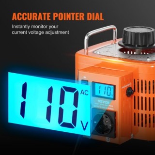 VEVOR 3000VA Μετασχηματιστής Τάσης 10A 0-300V Ρυθμιστής LCD CE  KBB...