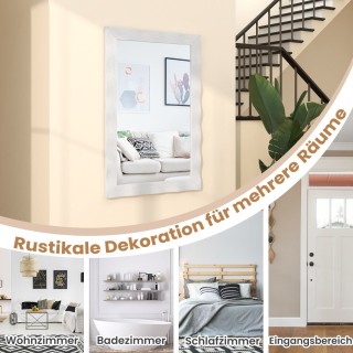 Costway Στυλάτος και Ρουστίκ Καθρέφτης Τοίχου Φάρμας από Φυσικό Ξύ... Costway Στυλάτος και Ρουστίκ Καθρέφτης Τοίχου Φάρμας από Φυσικό Ξύ...