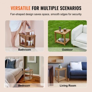 VEVOR Γωνιακό Σκαμπό Ντους, 47cm, Ψεύτικο Ξύλο, 159kg, Ανθεκτικό στ... VEVOR Γωνιακό Σκαμπό Ντους, 47cm, Ψεύτικο Ξύλο, 159kg, Ανθεκτικό στ...