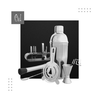 MarkAdler Επαγγελματικό Σετ Μείξης Κοκτέιλ 19 τμχ Bartending Shake ...