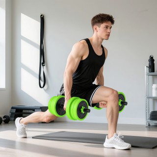 SPORTNOW Σετ Βαρών Γυμναστικής 4 σε 1 των 20kg, Μετατρέψιμο σε Kett... SPORTNOW Σετ Βαρών Γυμναστικής 4 σε 1 των 20kg, Μετατρέψιμο σε Kett...