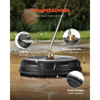 VEVOR Καθαριστής Επιφανειών Πλυστικού 3000 PSI 15 με 2 Ράβδους GYQX... VEVOR Καθαριστής Επιφανειών Πλυστικού 3000 PSI 15 με 2 Ράβδους GYQX...