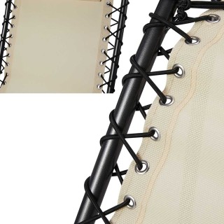 BAKAJI  Καρέκλα Κήπου Πολυθρόνα Χαλάρωσης Πτυσσόμενη Μηδενικής Βαρύ...