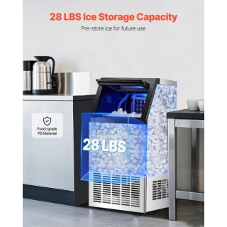 VEVOR Επαγγελματική Παγομηχανή Ελεύθερης Τοποθέτησης 110lbs/24H SYY...