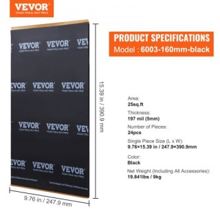 VEVOR Ηχομονωτικό Αυτοκινήτου, 200 mil 2.3τ.μ.  GYDPZDJXJ25S9U045V0