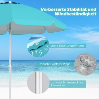 Costway Παραλία Ομπρέλα Μπαλκονιού Προστασίας από τον Ήλιο με Ρύθμι... Costway Παραλία Ομπρέλα Μπαλκονιού Προστασίας από τον Ήλιο με Ρύθμι...