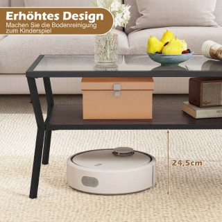 Costway Μοντέρνο Ορθογώνιο Τραπεζάκι Σαλονιού με Επιφάνεια από Σκλη... Costway Μοντέρνο Ορθογώνιο Τραπεζάκι Σαλονιού με Επιφάνεια από Σκλη...