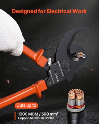 VEVOR Κατσαβίδι Ροπής Καλωδίων με Ατσάλινα Λεπίδες, Χερούλια με Επί...