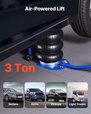 VEVOR Αερόσακος Ανύψωσης 3 Τόνων με Τριπλή Σακούλα και Έξι Άξονες α...