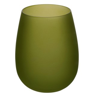 Villa DEste  Σετ 6 ποτήρια νερού 600 ml frosted από γυαλί Happy Hou...