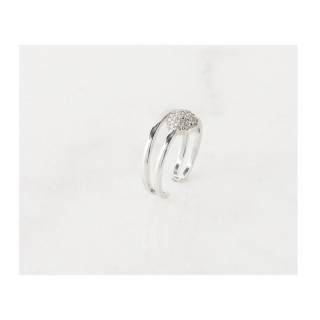 Δαχτυλίδι Alevine Jewellery Cloe με Πέτρες Ζιργκόν Χρώματος Ασημί 8... Δαχτυλίδι Alevine Jewellery Cloe με Πέτρες Ζιργκόν Χρώματος Ασημί 8...