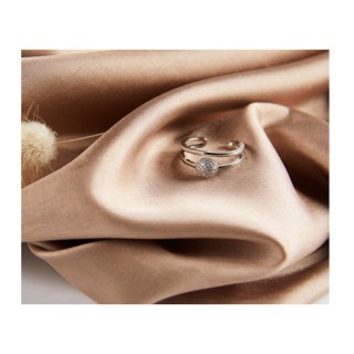 Δαχτυλίδι Alevine Jewellery Cloe με Πέτρες Ζιργκόν Χρώματος Ασημί 8... Δαχτυλίδι Alevine Jewellery Cloe με Πέτρες Ζιργκόν Χρώματος Ασημί 8...