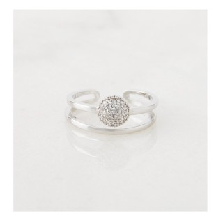Δαχτυλίδι Alevine Jewellery Cloe με Πέτρες Ζιργκόν Χρώματος Ασημί 8... Δαχτυλίδι Alevine Jewellery Cloe με Πέτρες Ζιργκόν Χρώματος Ασημί 8...