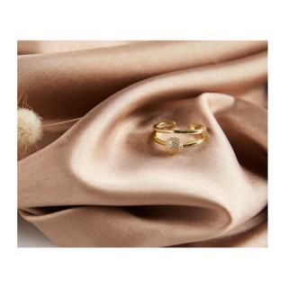 Δαχτυλίδι Alevine Jewellery Cloe με Πέτρες Ζιργκόν Χρώματος Χρυσό 8... Δαχτυλίδι Alevine Jewellery Cloe με Πέτρες Ζιργκόν Χρώματος Χρυσό 8...