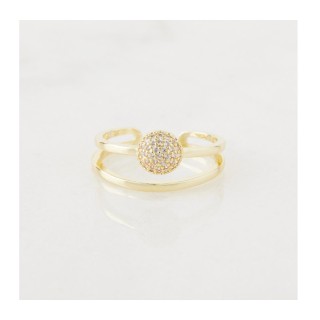 Δαχτυλίδι Alevine Jewellery Cloe με Πέτρες Ζιργκόν Χρώματος Χρυσό 8... Δαχτυλίδι Alevine Jewellery Cloe με Πέτρες Ζιργκόν Χρώματος Χρυσό 8...