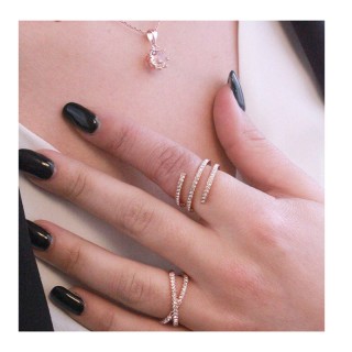 Δαχτυλίδι Σπιράλ από Ορείχαλκο με Κρύσταλλα Swarovski® Elements Χρώ... Δαχτυλίδι Σπιράλ από Ορείχαλκο με Κρύσταλλα Swarovski® Elements Χρώ...