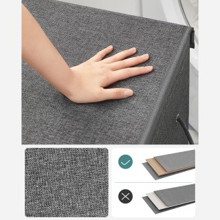 SONGMICS Καλάθι Απλύτων 142L Διπλού Διαμερίσματος 63 x 33 x 53 cm Σ... SONGMICS Καλάθι Απλύτων 142L Διπλού Διαμερίσματος 63 x 33 x 53 cm Σ...