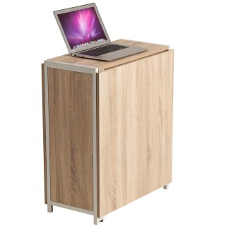 BAKAJI Πτυσσόμενο Γραφείο με Επεκτεινόμενη Βιβλιοθήκη από Ξύλο και ... BAKAJI Πτυσσόμενο Γραφείο με Επεκτεινόμενη Βιβλιοθήκη από Ξύλο και ...