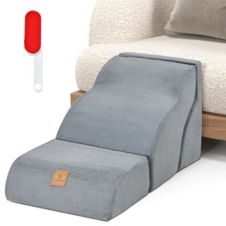 Costway  Τριώροφη Σκάλα Κατοικιδίων από Αφρό με Αντιολισθητική Βάση...