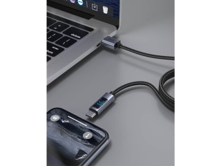 SWISSTEN Καλώδιο LCD USB-A / USB-C 8595217491557 SWISSTEN Καλώδιο LCD USB-A / USB-C 8595217491557