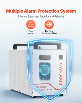 VEVOR Βιομηχανικός Ψύκτης Νερού CW-3000 με Δεξαμενή 9L & Μέγ. Ροή 1... VEVOR Βιομηχανικός Ψύκτης Νερού CW-3000 με Δεξαμενή 9L & Μέγ. Ροή 1...