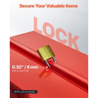 VEVOR Εργαλειοθήκη 14 ιντσών, 2 επιπέδων, 3 δίσκων με αναδιπλούμενο...