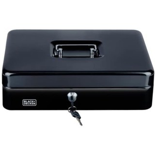 BLACK & DECKER Μαύρο Κουτί Ασφαλείας με 4 Θήκες, Συλλέκτη Κερμάτων ...