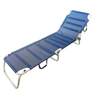 BAKAJI Πτυσσόμενη Ξαπλώστρα Αλουμινίου 190 x 58 x 27 cm σε Μπλε Χρώ... BAKAJI Πτυσσόμενη Ξαπλώστρα Αλουμινίου 190 x 58 x 27 cm σε Μπλε Χρώ...