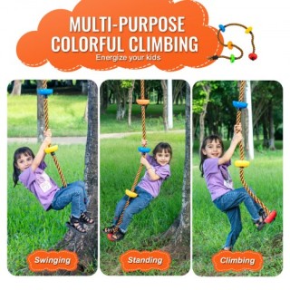 Σετ 32 Χειρολαβών Αναρρίχησης VEVOR με Σχοινί και Εξαρτήματα PYZJT... Σετ 32 Χειρολαβών Αναρρίχησης VEVOR με Σχοινί και Εξαρτήματα PYZJT...