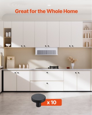 VEVOR Σετ 10 Μαύρων Στρογγυλών Χερουλιών Ø32 mm από Κράμα Ψευδαργύρ... VEVOR Σετ 10 Μαύρων Στρογγυλών Χερουλιών Ø32 mm από Κράμα Ψευδαργύρ...