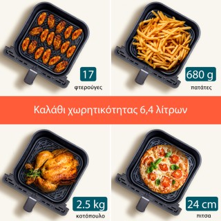 Cosori Dual Blaze Chef Edition Air Fryer με Wi-Fi 6.4lt Μαύρο CAF-P... Cosori Dual Blaze Chef Edition Air Fryer με Wi-Fi 6.4lt Μαύρο CAF-P...