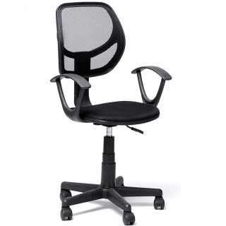 BAKAJI Μαύρη Περιστρεφόμενη Καρέκλα με 5 ρόδες Γραφείο Δωμάτιο Γρα... BAKAJI Μαύρη Περιστρεφόμενη Καρέκλα με 5 ρόδες Γραφείο Δωμάτιο Γρα...