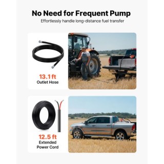 VEVOR Αντλία Μεταφοράς Καυσίμου 12V, 57 Λ/λεπτό, Χυτοσιδηρή Αντλία ... VEVOR Αντλία Μεταφοράς Καυσίμου 12V, 57 Λ/λεπτό, Χυτοσιδηρή Αντλία ...