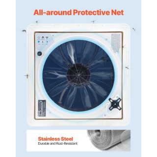 VEVOR Ανεμιστήρας RV Οροφής 14 Αντίστροφος με Κάλυμμα Βροχής FCHQS1... VEVOR Ανεμιστήρας RV Οροφής 14 Αντίστροφος με Κάλυμμα Βροχής FCHQS1...