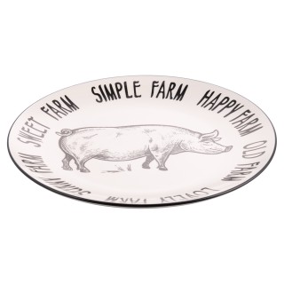 Villa DEste Σετ 6τμχ Επίπεδο πιάτο 265 cm από πορσελάνη με διακόσμ... Villa DEste Σετ 6τμχ Επίπεδο πιάτο 265 cm από πορσελάνη με διακόσμ...