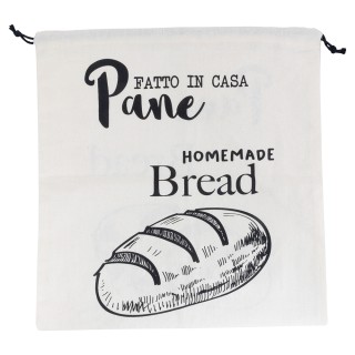 Villa dEste Home Διπλής Όψης Βαμβακερό Σακουλάκι Ψωμιού με Κορδόνι ...