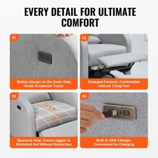 Ηλεκτρική Πολυθρόνα VEVOR με Περιστροφή και Κλίση, 250 lbs, Ανοιχτό... Ηλεκτρική Πολυθρόνα VEVOR με Περιστροφή και Κλίση, 250 lbs, Ανοιχτό...