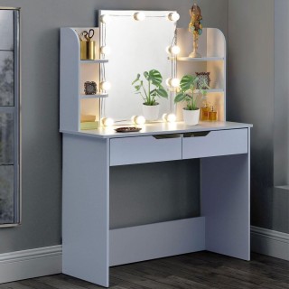 Shally Dogan Τουαλέτα Trucco Beatrice με Καθρέφτη 10 Φώτα Led Ψυχρ... Shally Dogan Τουαλέτα Trucco Beatrice με Καθρέφτη 10 Φώτα Led Ψυχρ...