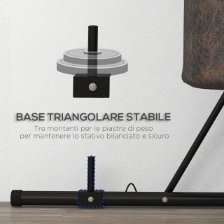 SPORTNOW Ρυθμιζόμενος Σάκος Πυγμαχίας με Τρίγωνη Βάση, 170x90x182-2...