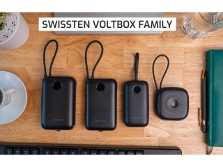SWISSTEN Φορητός Φορτιστής Voltbox 35 W 10,000 mAh με Ενσωματωμένα ...