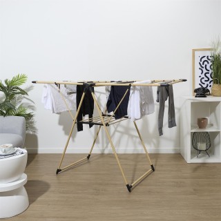 Πτυσσόμενη Απλώστρα Ρούχων 13m με Εφέ Ξύλου 155 x 99 x 61 cm - Ξύλο... Πτυσσόμενη Απλώστρα Ρούχων 13m με Εφέ Ξύλου 155 x 99 x 61 cm - Ξύλο...