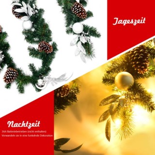 Χριστουγεννιάτικη Γιρλάντα 270 cm με 50 Ζεστά Λευκά LED Φώτα COSTW... Χριστουγεννιάτικη Γιρλάντα 270 cm με 50 Ζεστά Λευκά LED Φώτα COSTW...