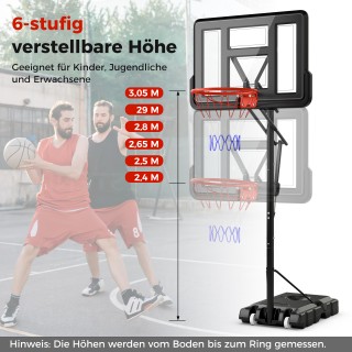 Costway Ρυθμιζόμενη σε Ύψος Μπασκέτα με Στατό & 2 Ρόδες & Σάκο Βαρώ... Costway Ρυθμιζόμενη σε Ύψος Μπασκέτα με Στατό & 2 Ρόδες & Σάκο Βαρώ...