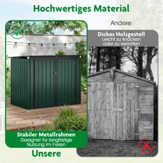 Costway Πράσινο Σπίτι Ανακύκλωσης: Μεταλλική Διπλή Κατασκευή για Κ... Costway Πράσινο Σπίτι Ανακύκλωσης: Μεταλλική Διπλή Κατασκευή για Κ...